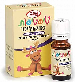 הפחתת ליחה וכיוח - טיפטיפות מוקוליט (הגדל)