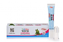 טפטפים פרסטי - אצבעון שיניים לתינוקות בשילוב משחת שיניים
